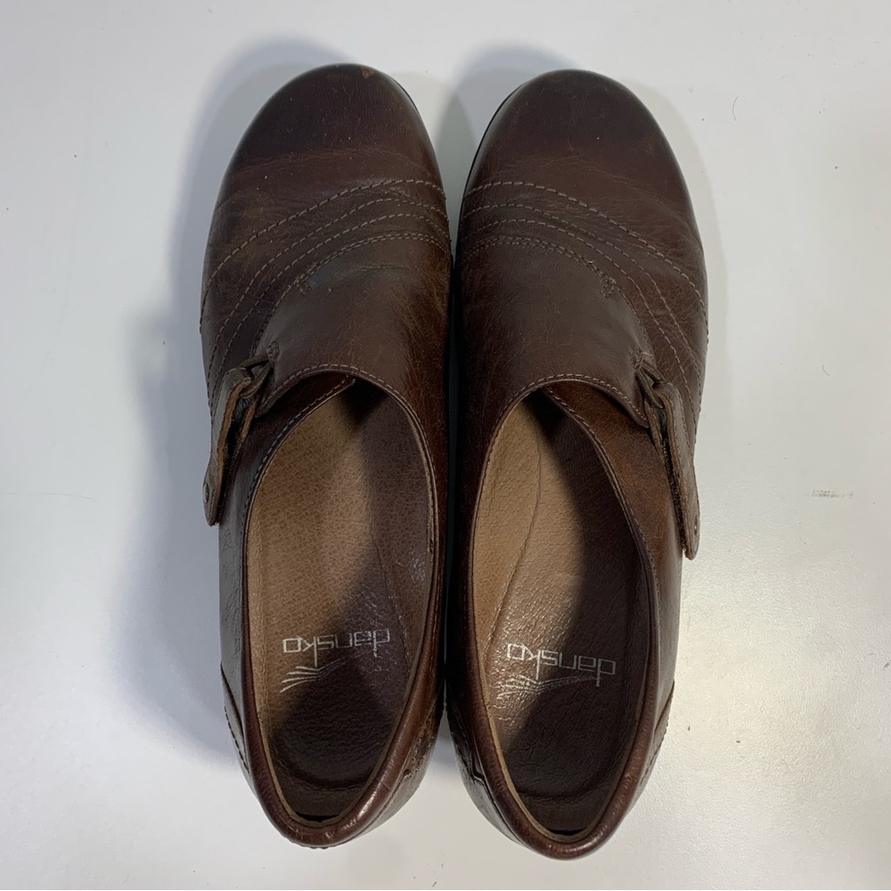 Dansko Franny Women's Slip On Loafers Comfort Shoes Size EU 37 US6 Leather Brown - Picture 7 of 14